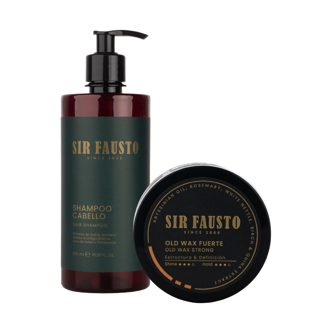 Shampoo Clásico 250 ML + Old Wax Fuerte 100 ML