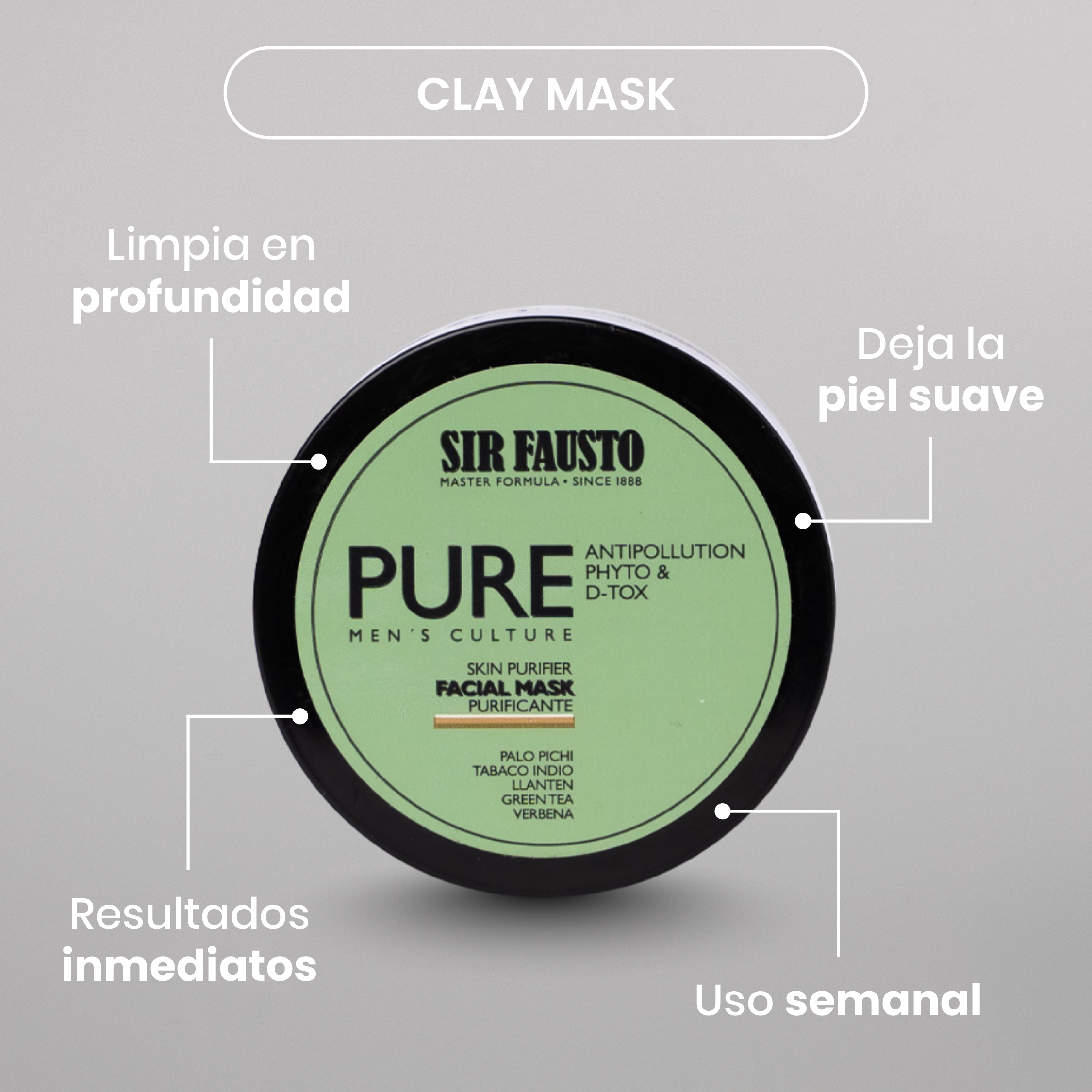 Clay Mask - Máscara facial purificante