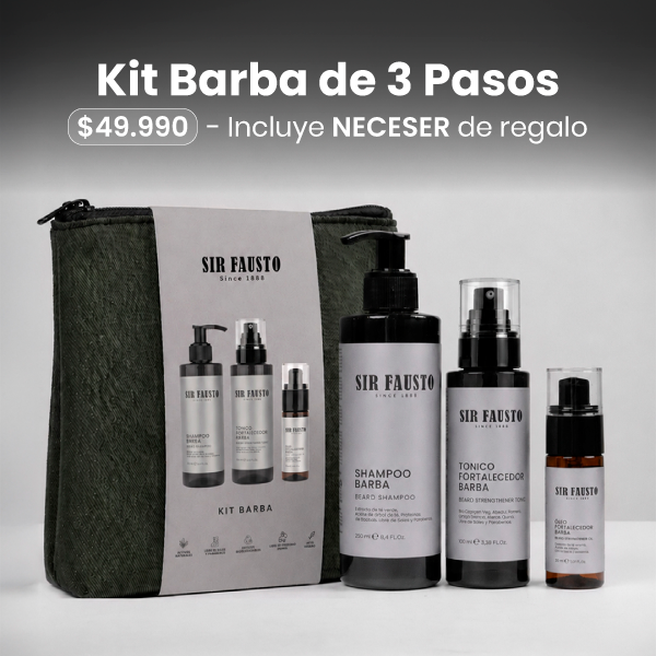 Kit Barba de 3 pasos + Neceser