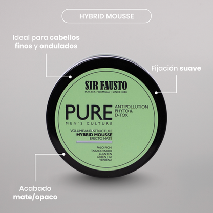 Hybrid Mousse - Efecto Mate - Crema para peinar
