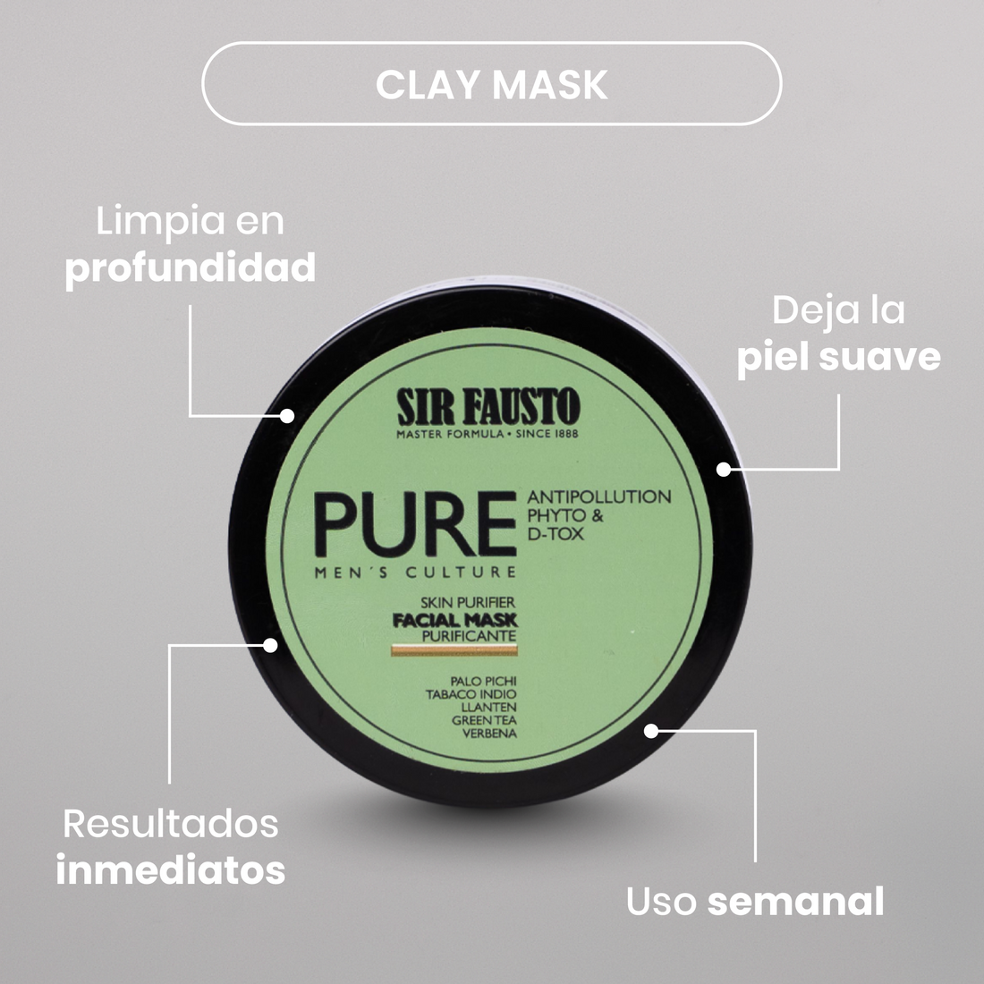 Clay Mask - Máscara facial purificante