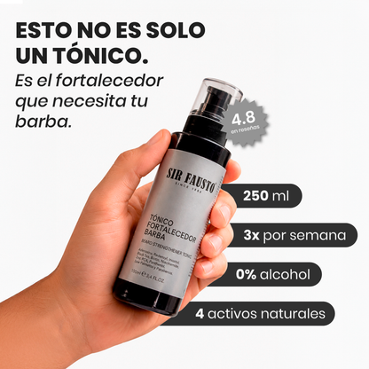 Tónico Fortalecedor - Tónico Crecimiento para Barba 250ml